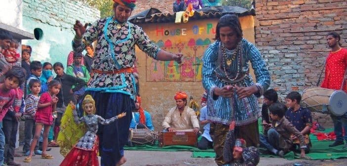 kathputli colony artists performing